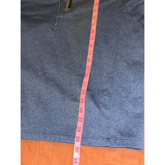 The North Face Mens/Womens 1/4 Zip Pullover XXL Blue Heather Athletic Fit - Picture 6 of 8